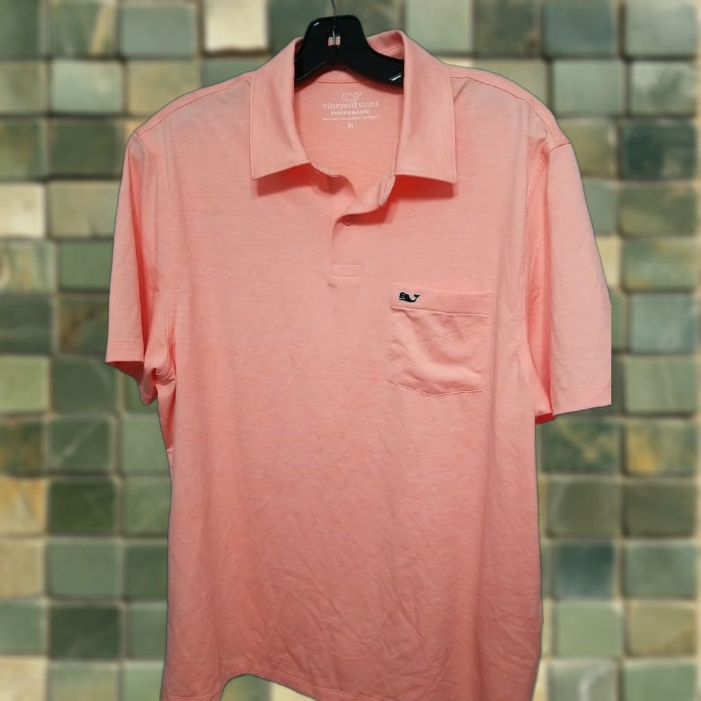 Vineyard Vines Vineyard Vines Performance Polo shirt polo Men M Multicolor Striped Short Sleeve Blue 21.5 Chest 29 Length Size US M / EU 48-50 / 2 - 1 Thumbnail
