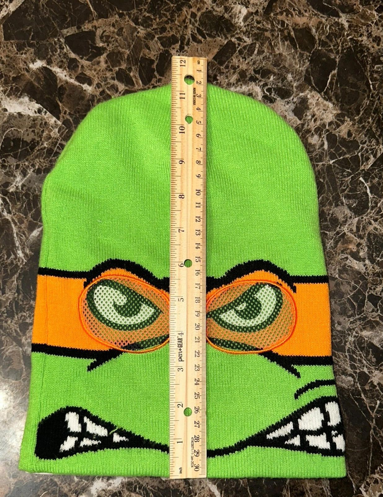 Nickelodeon TMNT Michelangelo Beanie – Retro Ninja Style Beanie Size ONE SIZE - 4 Thumbnail