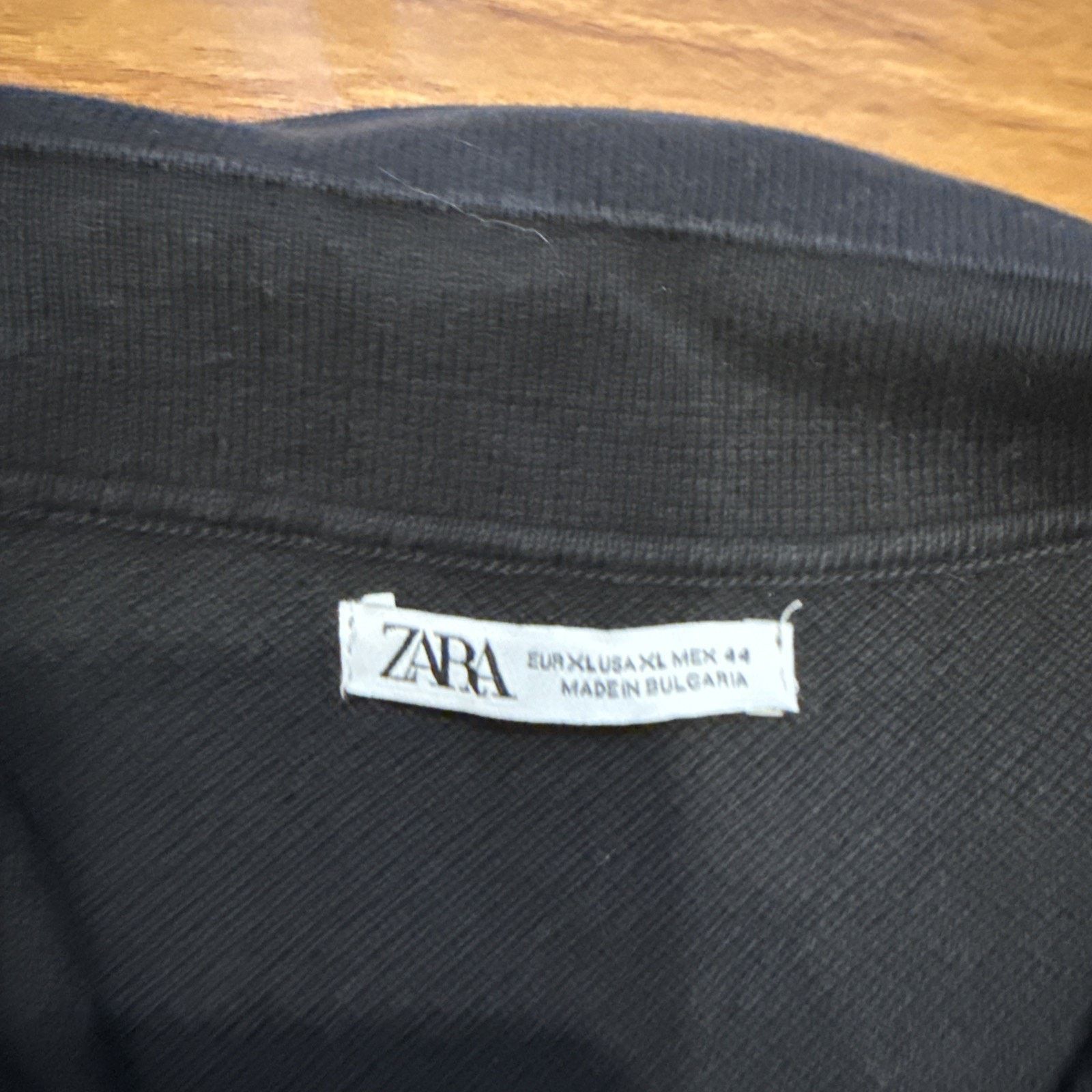 Zara Men’s Zara Size XL Black Polo Shirt Size US XL / EU 56 / 4 - 4 Thumbnail