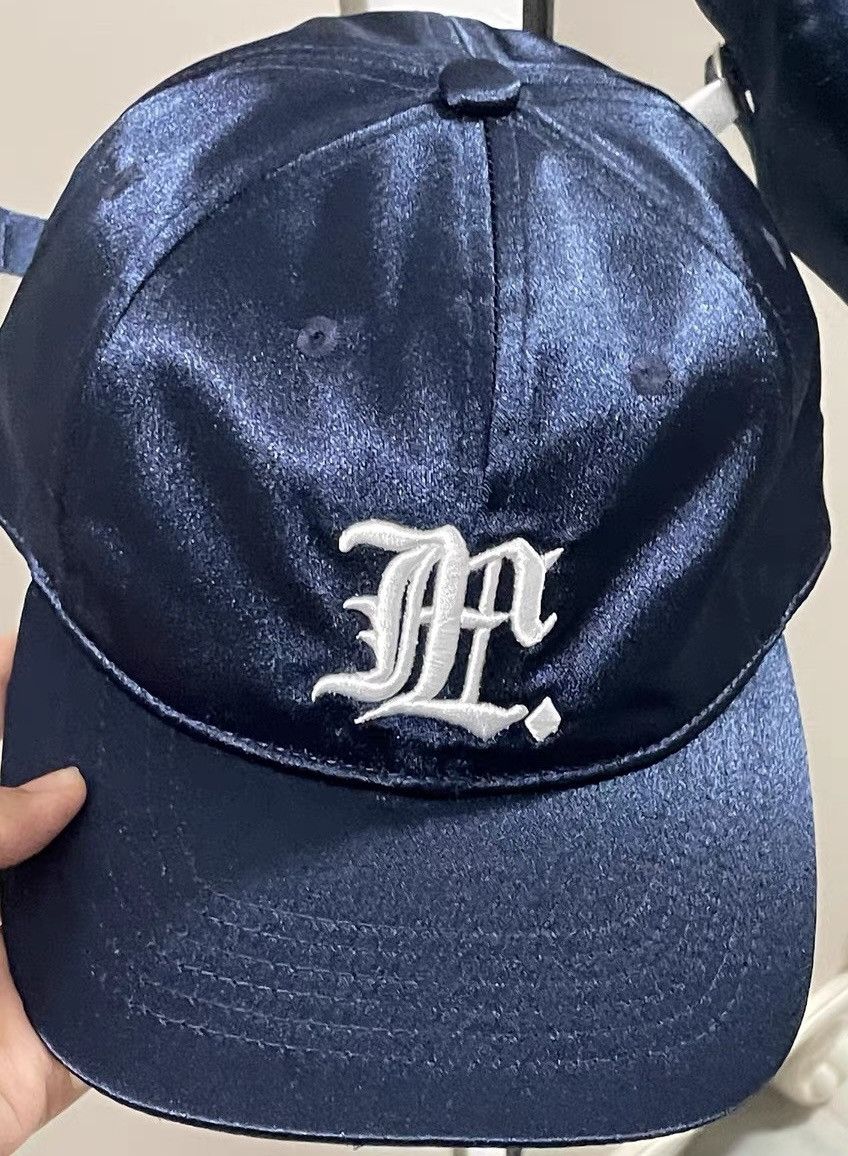 Japanese Brand Y2K retro unisex embroidered shiny silky strapback cap hat Size ONE SIZE - 7 Thumbnail