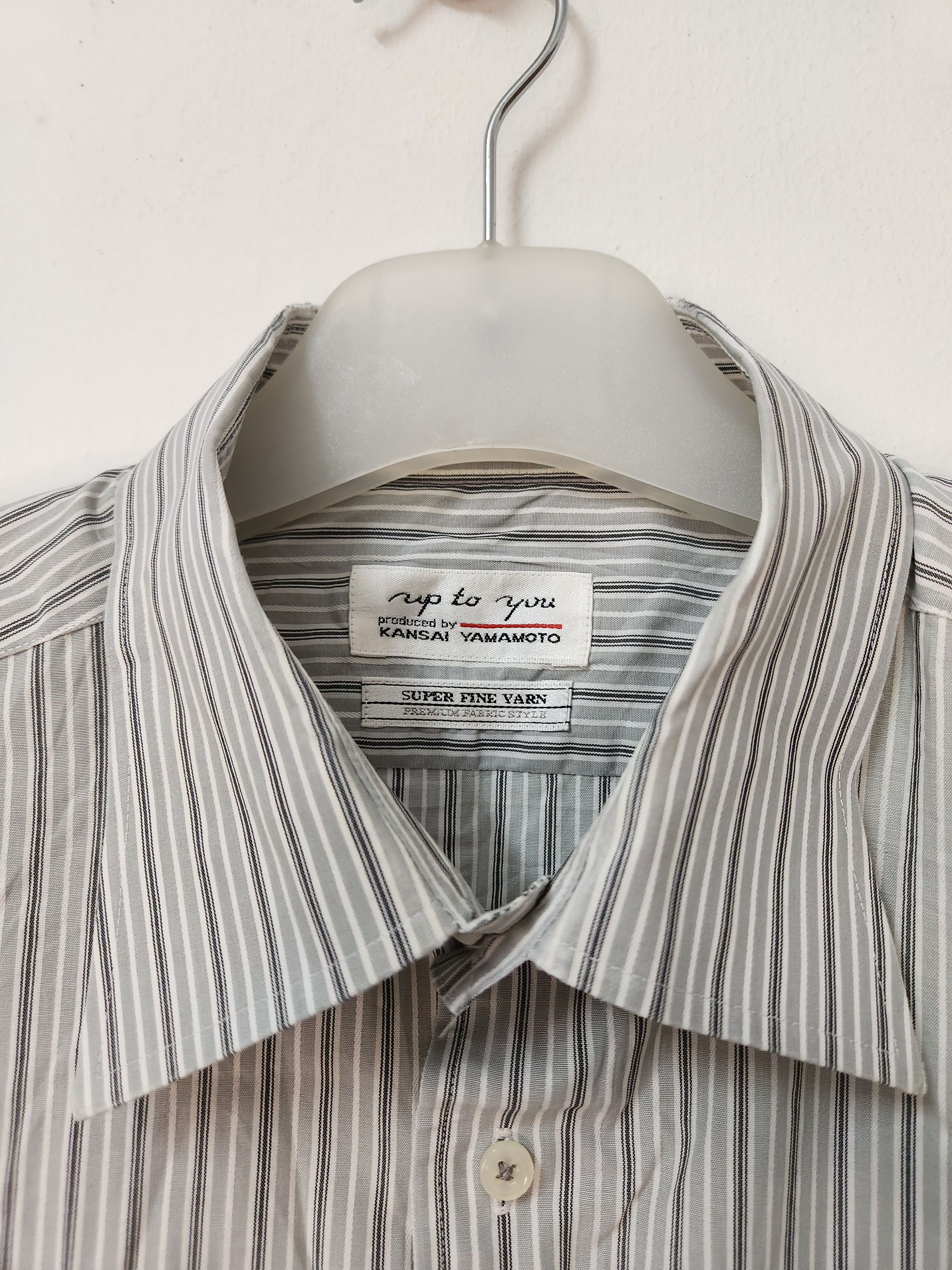 Japanese Brand Kansai Yamamoto Striped Button Up Shirt Size US XL / EU 56 / 4 - 3 Thumbnail