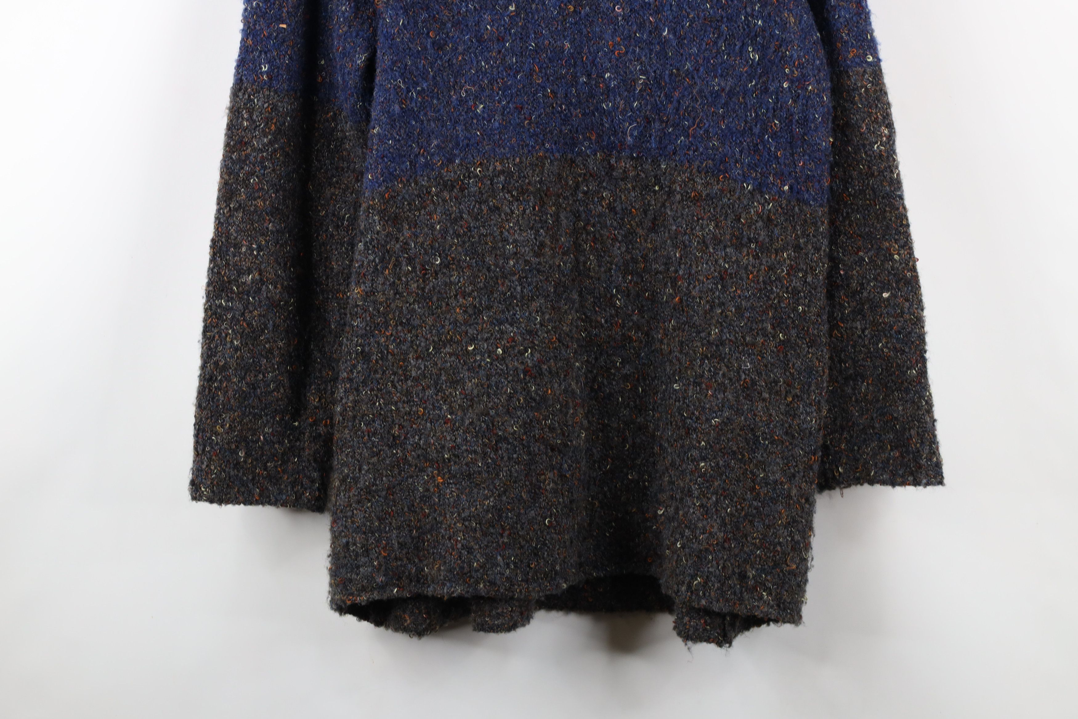 Vintage Vintage Lagenlook Rainbow Fleck Wool Blend Tunic Sweater Size M / US 6-8 / IT 42-44 - 3 Thumbnail