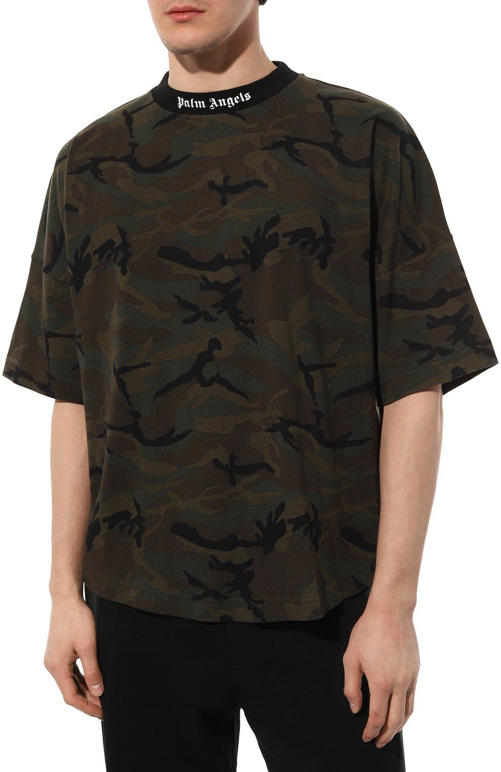 Palm Angels o1in1s1024 Q:2 / Camo Classic Logo Over T-Shirt in Khaki Size US S / EU 44-46 / 1 - 5 Thumbnail