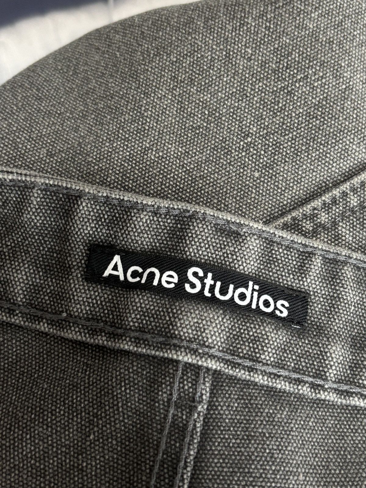 Acne Studios Acne Studios Double Knee Pigment Dyed Canvas Baggy Pants Size US 34 / EU 50 - 13 Thumbnail