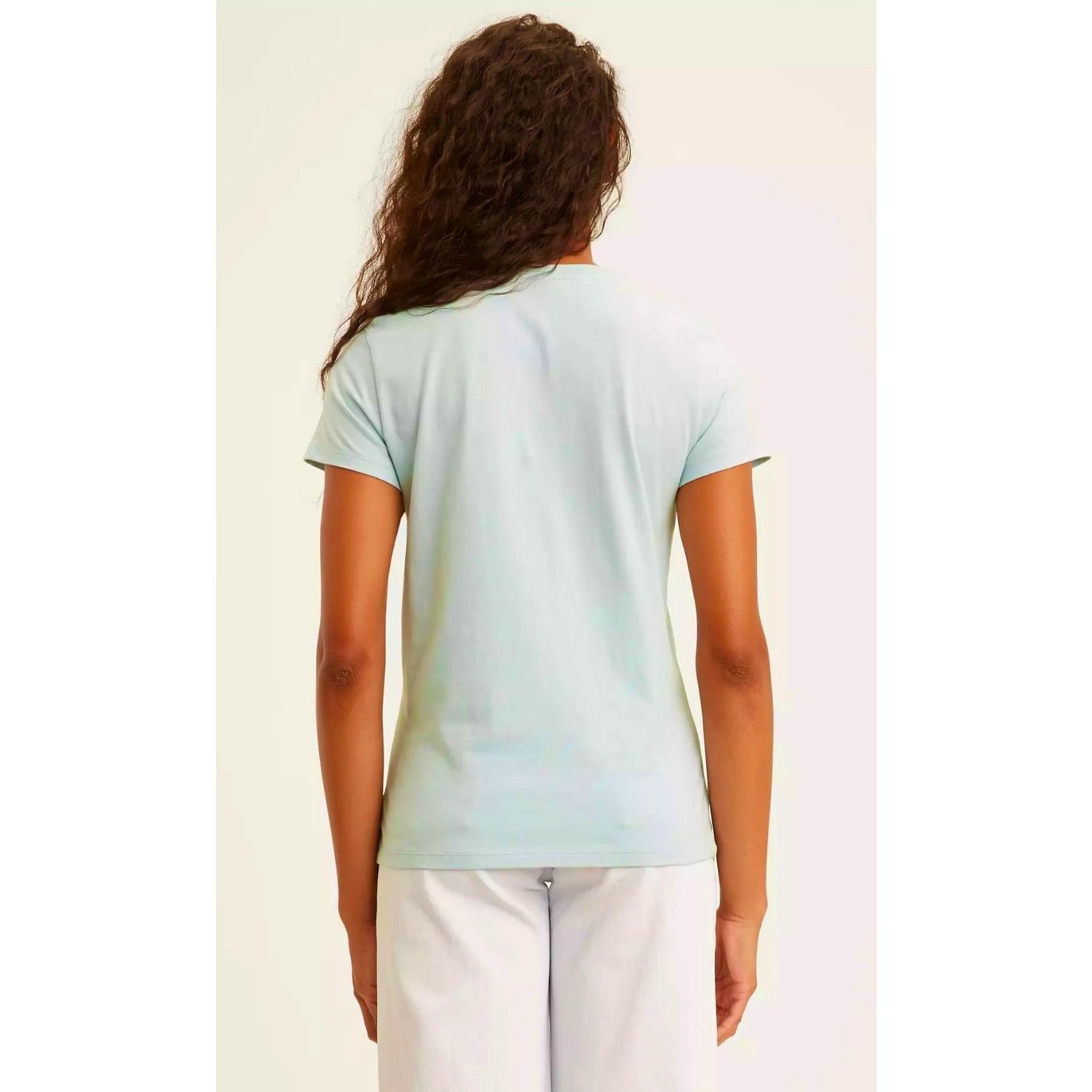 Levi's Levis 90's Serif Logo Graphic Tee Shirt Baby Blue Size 2X Size XXL / US 16-18 / IT 52-54 - 4 Thumbnail