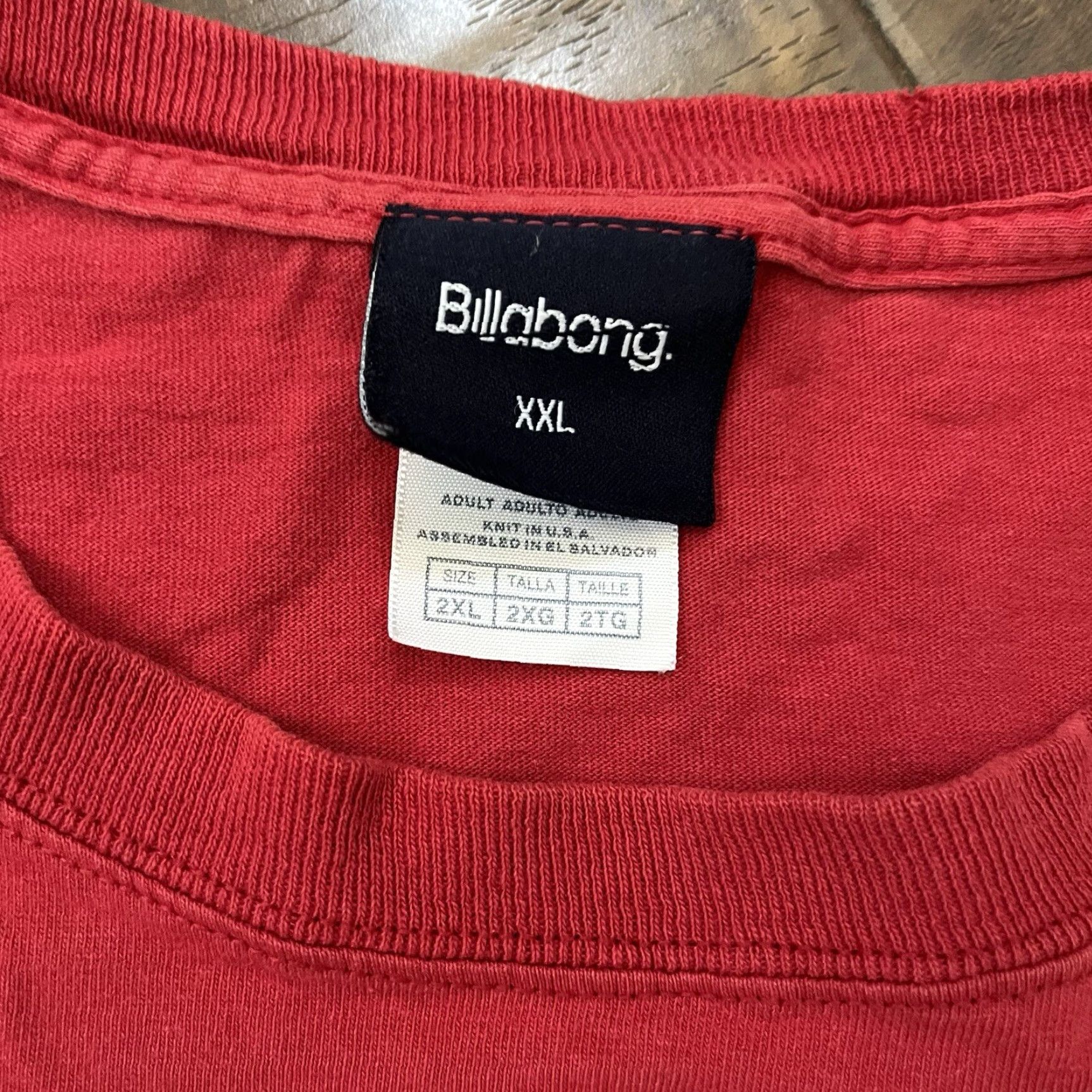 Billabong VINTAGE Billabong T-Shirt Mens 2XL Red 90s Grunge Surf Skate Y2K Cyber Graphic Size US XXL / EU 58 / 5 - 3 Thumbnail