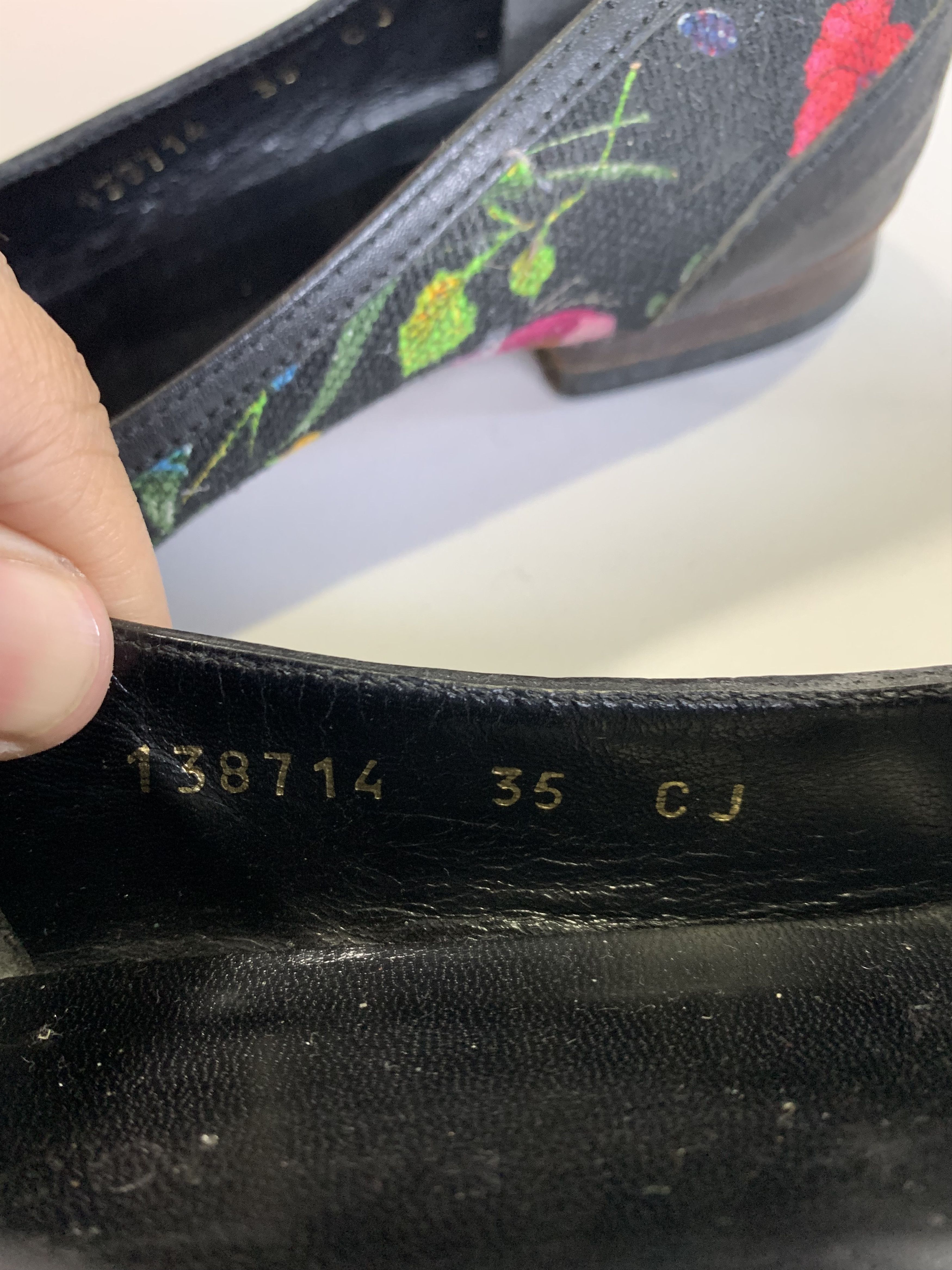 Gucci Black Flora Bamboo Ballet Heeled Flats Size US 5 / IT 35 - 14 Thumbnail