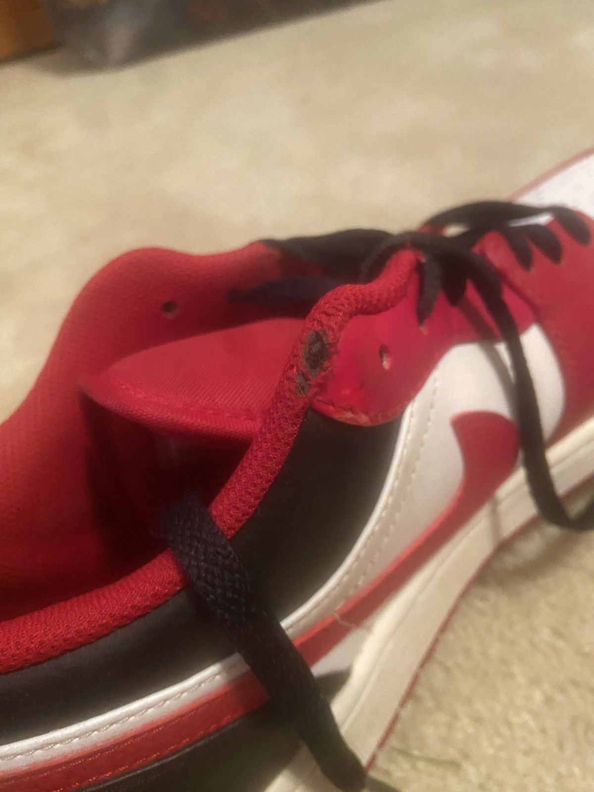 Nike Red and white Nike Jordan trainer Size US 11 / EU 44 - 5 Thumbnail
