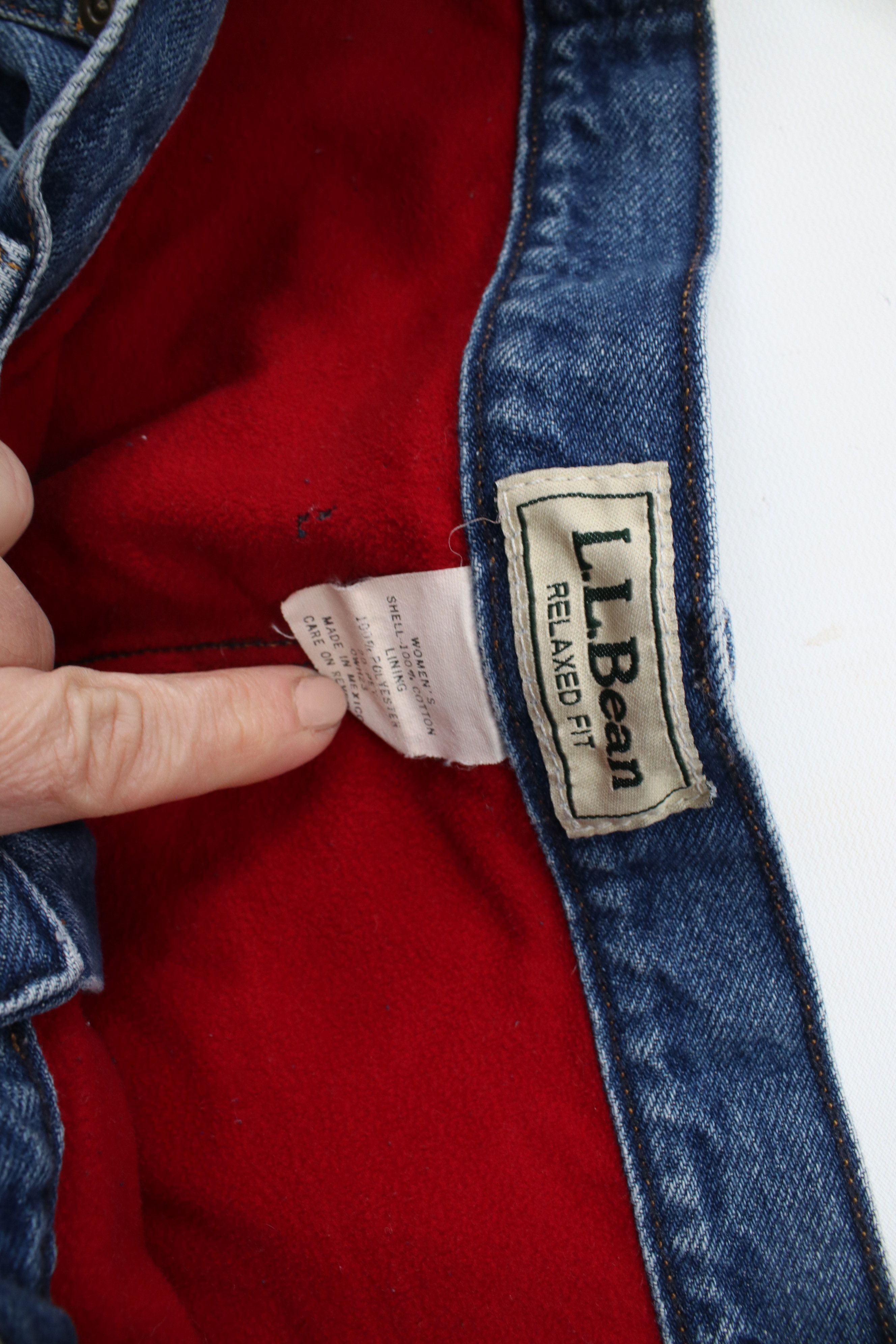 L.L. Bean × Vintage Vintage 90s LL Bean Relaxed Fit Fleece Lined Heavy Jeans Size 42" / US 20 - 8 Thumbnail