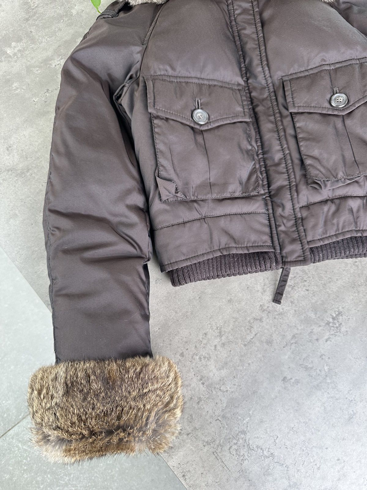 Japanese Brand Vintage Down Jacket With Fur Size M / US 6-8 / IT 42-44 - 3 Thumbnail