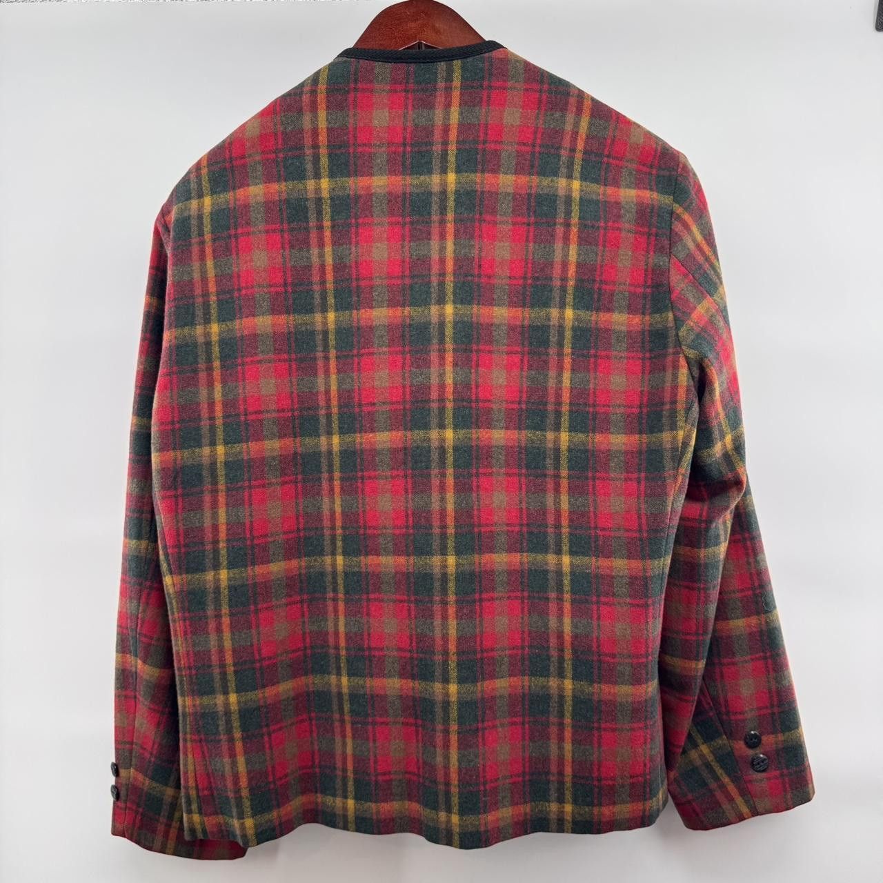 The Unbranded Brand Vintage Merrill Woolens Women’s Plaid Wool Jacket Rare Size L / US 10 / IT 46 - 3 Thumbnail