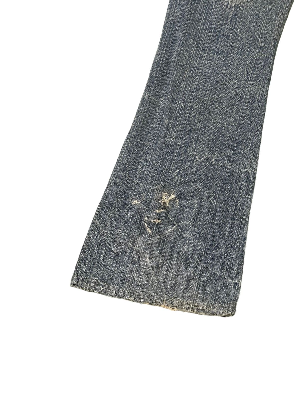 Japanese Brand Flare Jeans Colza Faded Distress Boot Cut 8🟦0 Size US 30 / EU 46 - 15 Thumbnail