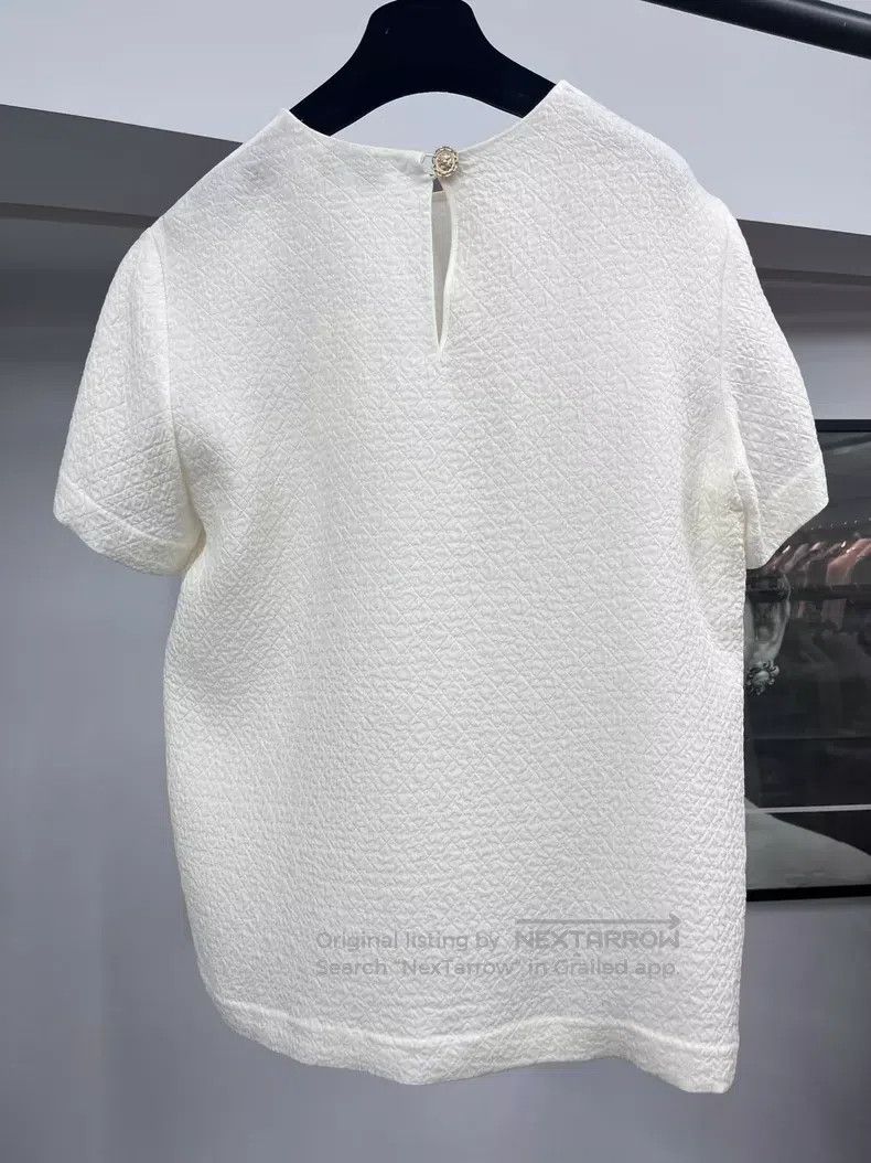 Chanel Chanel Handmade workshop white silk short sleeves Size XS / US 0-2 / IT 36-38 - 2 Thumbnail