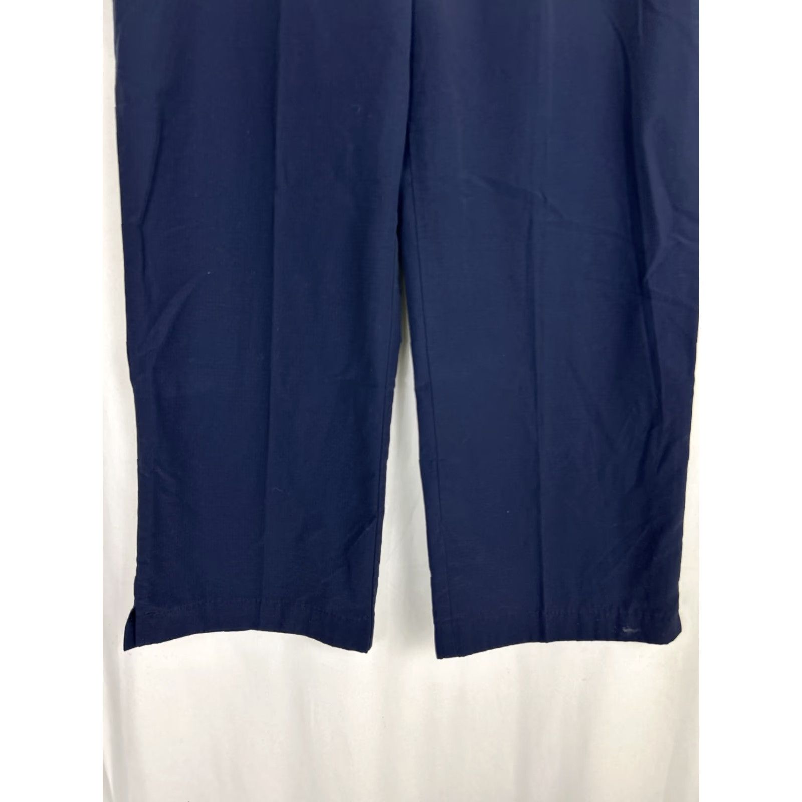 Ralph Lauren VINTAGE Lauren Ralph Lauren Womens Pants Capri Wide-Leg 34x24 Navy Blue 10 Womens Size 32" / US 10 / IT 46 - 2 Thumbnail