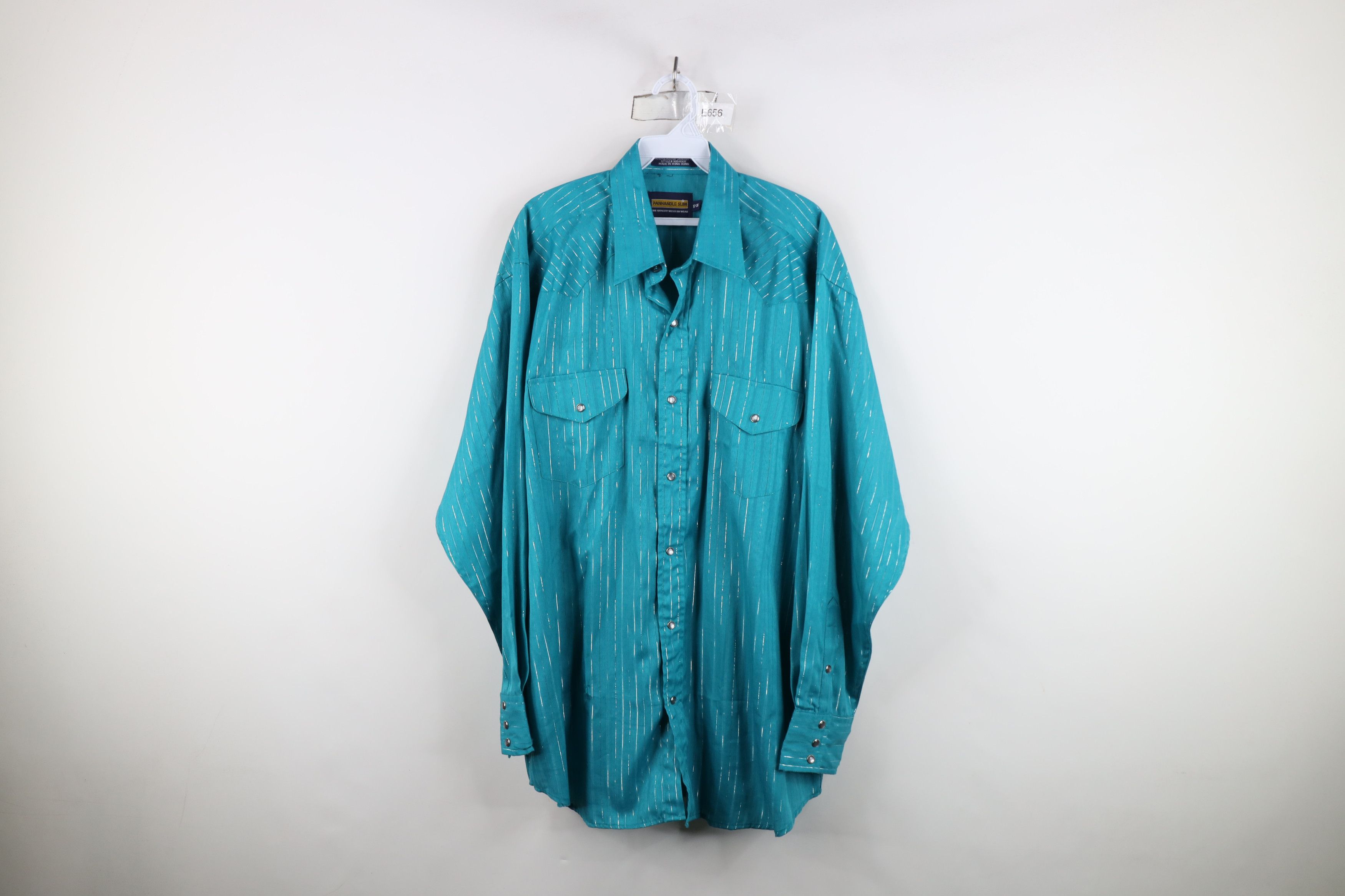 Vintage Vintage 90s Rockabilly Striped Cowboy Western Button Shirt Size US M / EU 48-50 / 2 - 1 Thumbnail