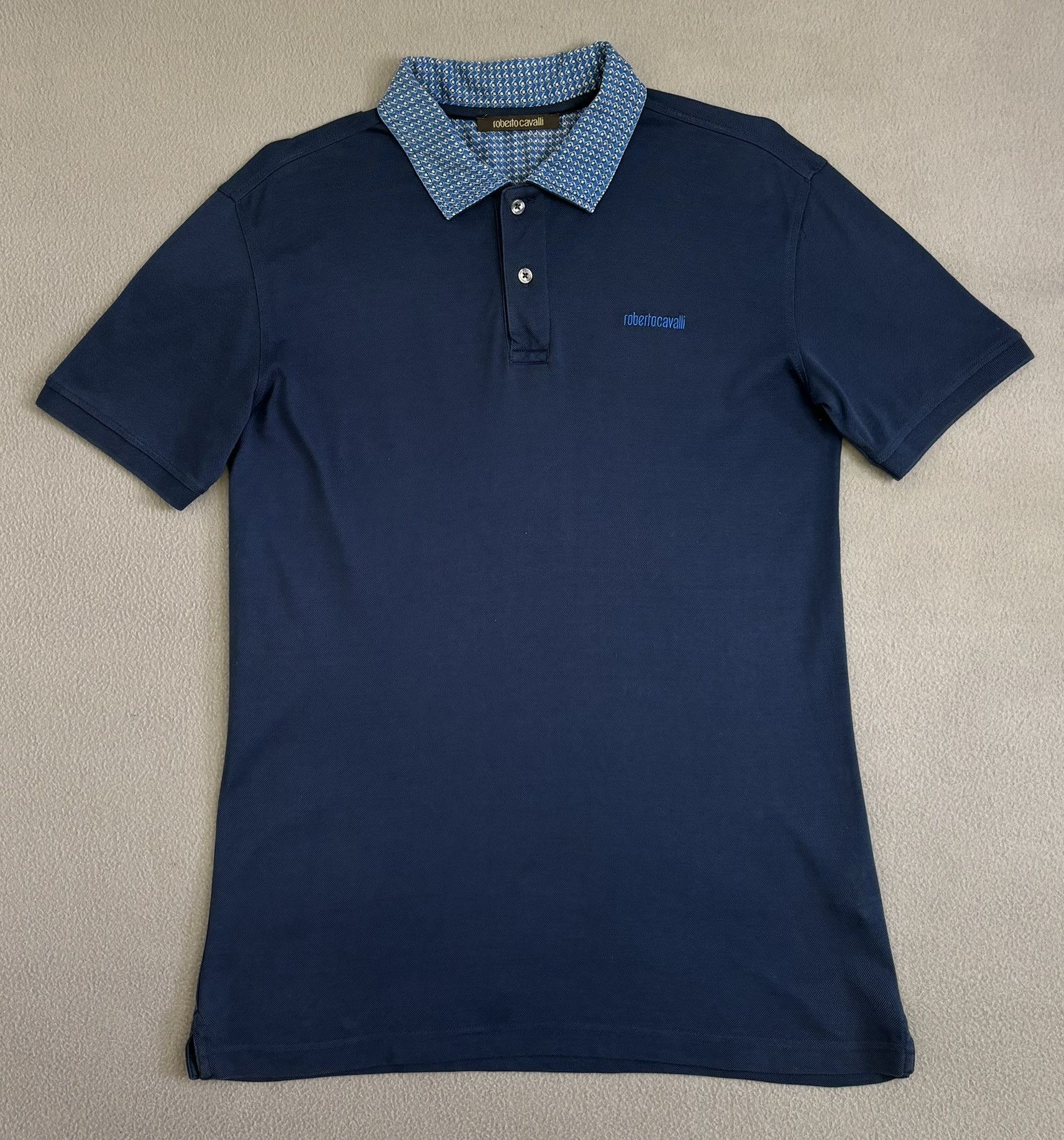 Roberto Cavalli Roberto Cavalli Navy Blue Polo Small Size US S / EU 44-46 / 1 - 5 Thumbnail