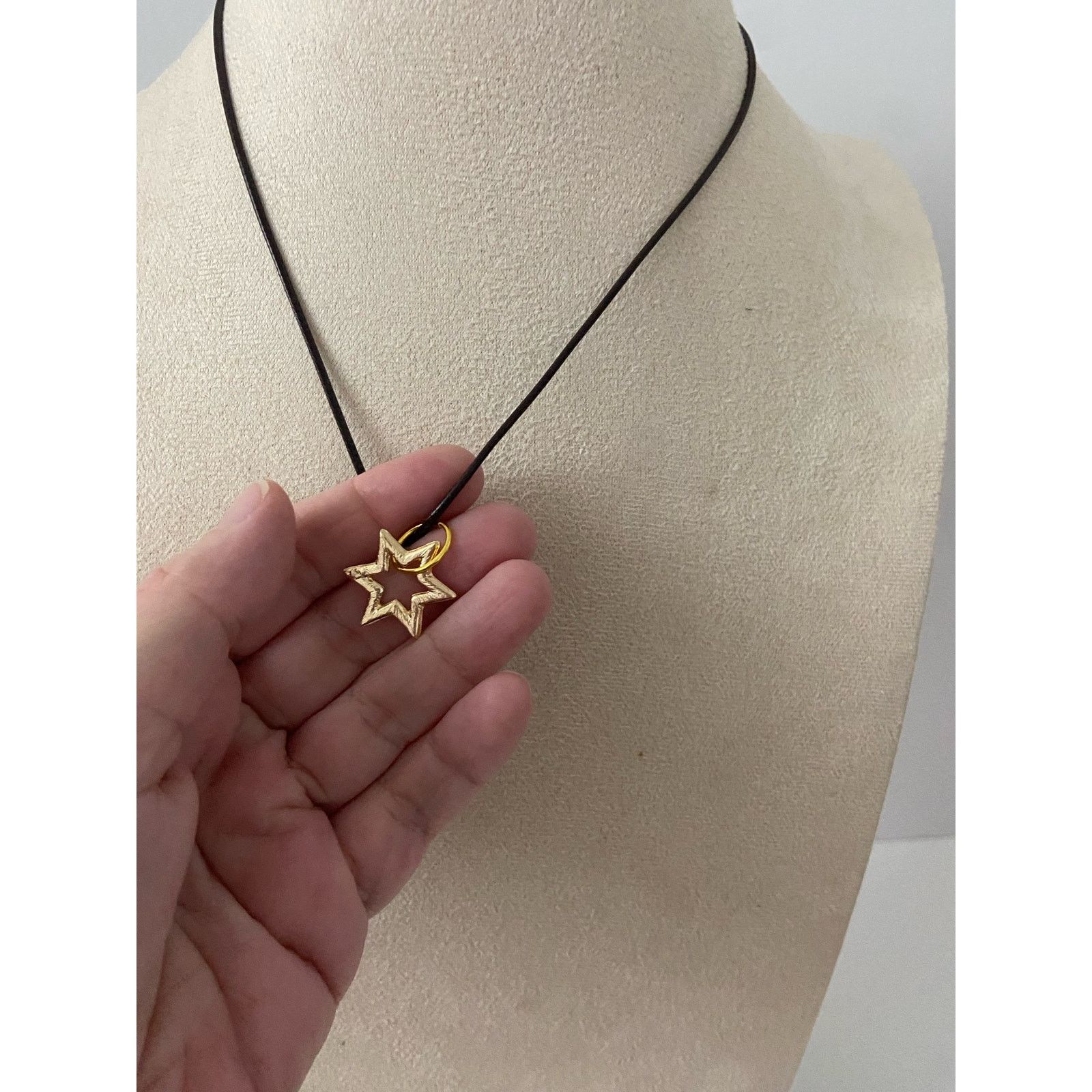 Handmade star of david necklace gold tone Size ONE SIZE - 3 Thumbnail