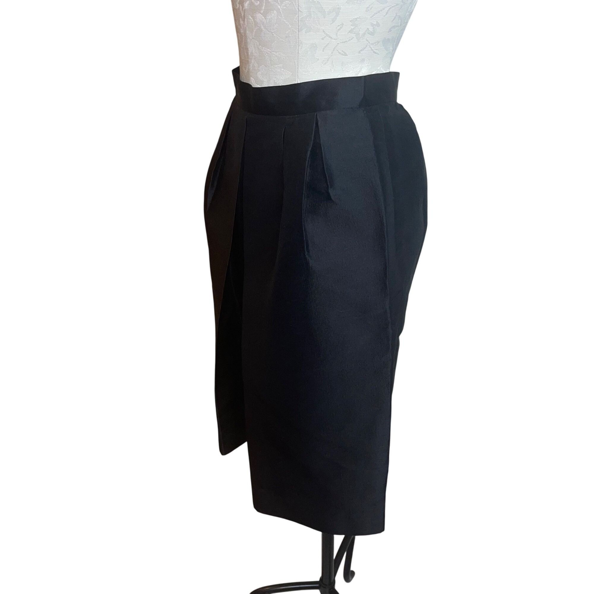 Other Poem Womens Skirt Size 34 Black Pockets High Waist Size 26" / US 2 / IT 38 - 2 Thumbnail