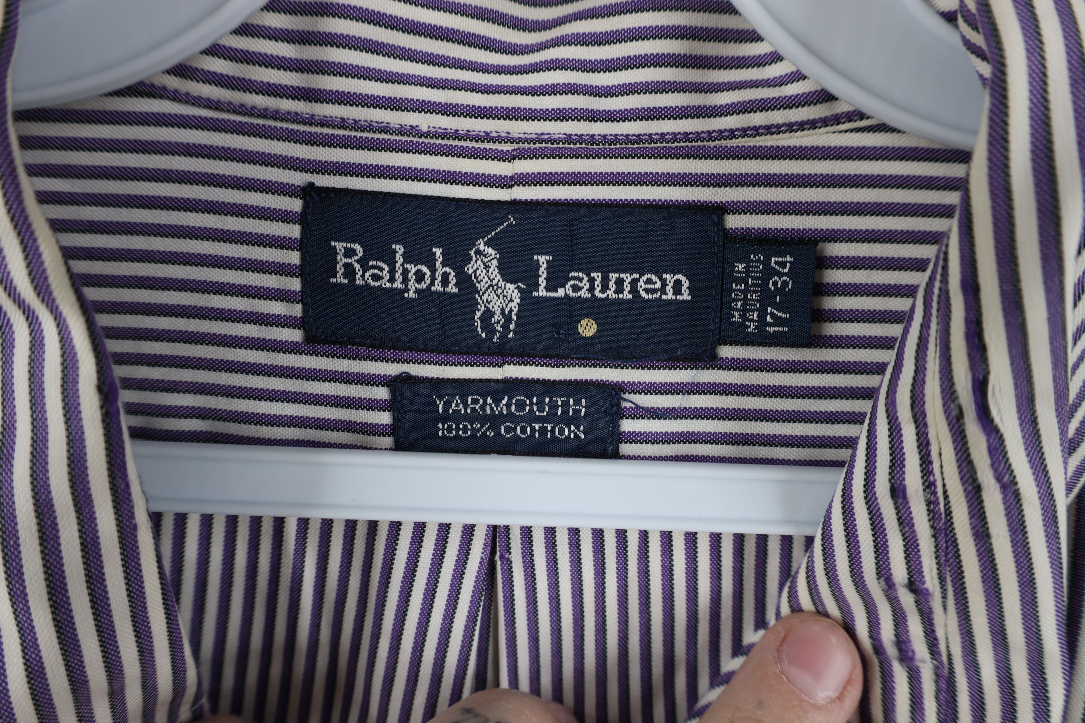 Ralph Lauren Vintage 90s Ralph Lauren Yarmouth Striped Button Down Shirt Size US L / EU 52-54 / 3 - 5 Thumbnail