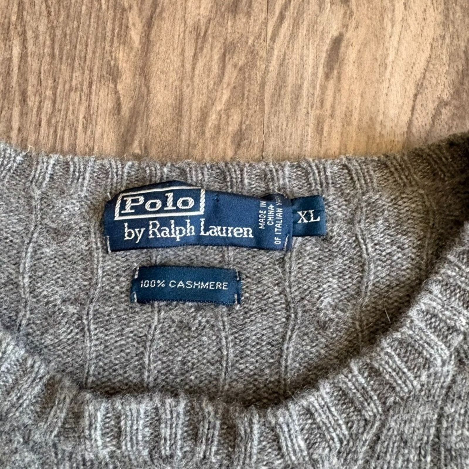 Polo Ralph Lauren × Vintage Vintage Polo Ralph Lauren Cashmere Sweater Men's Size L Size US L / EU 52-54 / 3 - 4 Thumbnail