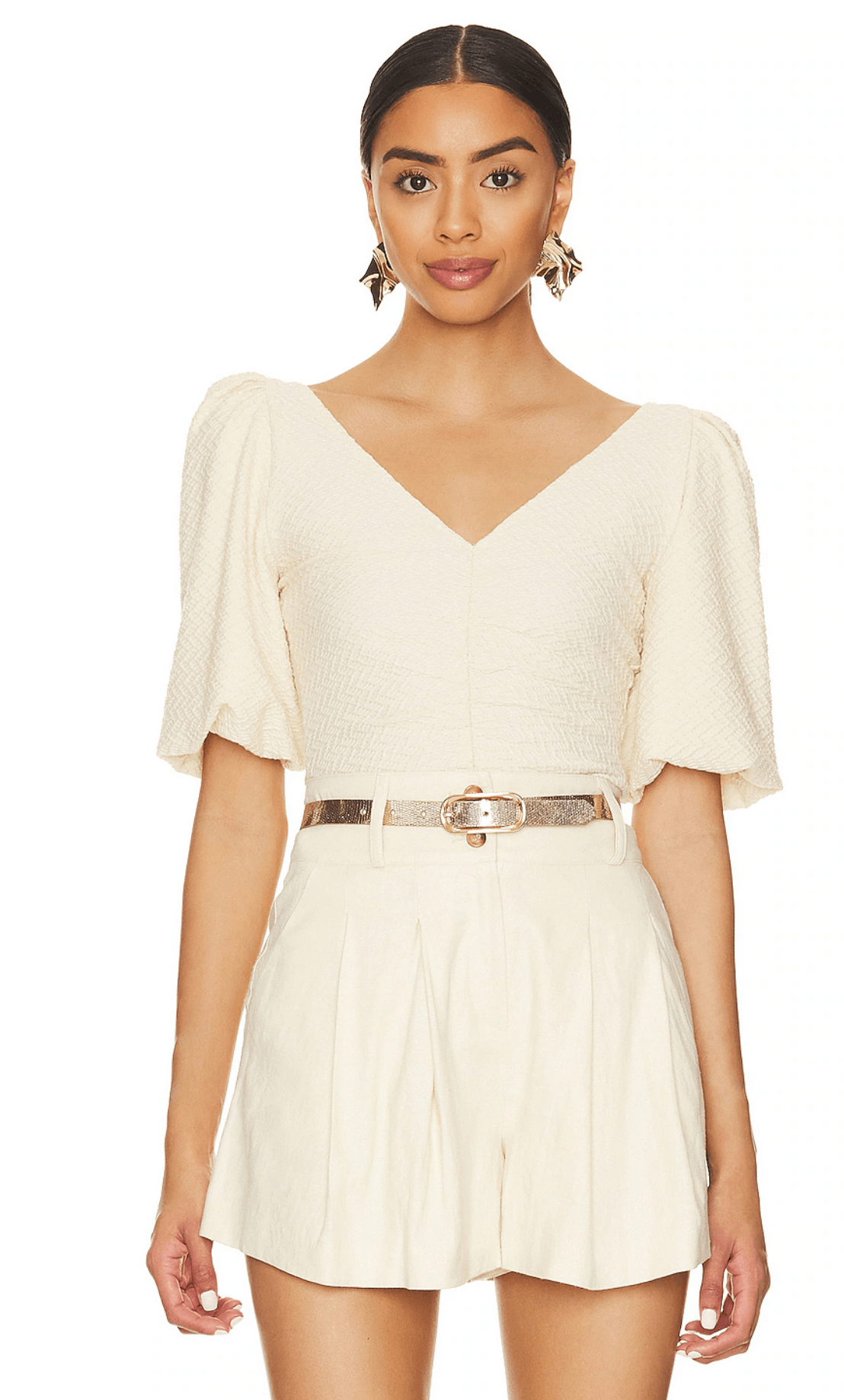 Free People NWT Free People Cupcake Tops White Beige XS Size XS / US 0-2 / IT 36-38 - 1 Thumbnail