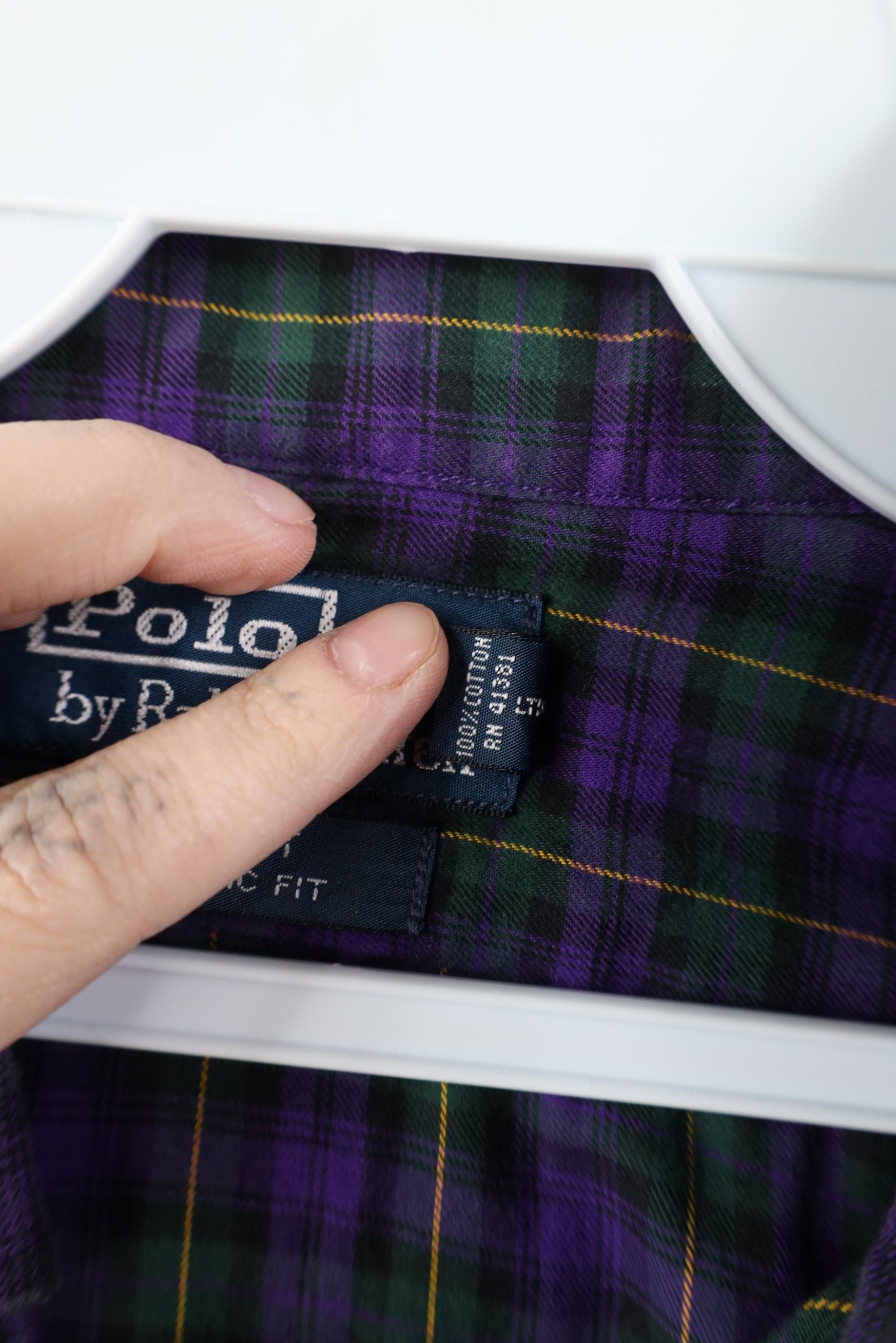 Polo Ralph Lauren Vintage 90s Ralph Lauren Fit Flannel Button Shirt Plaid Size US M / EU 48-50 / 2 - 7 Thumbnail