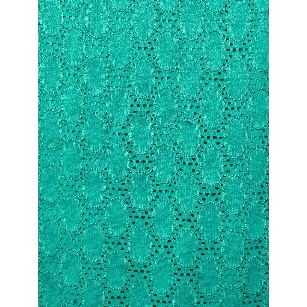Isaac Mizrahi Isaac Mizrahi Green Knit Eyelet Shift Dress XL NWT Designer Size XL / US 12-14 / IT 48-50 - 5 Thumbnail