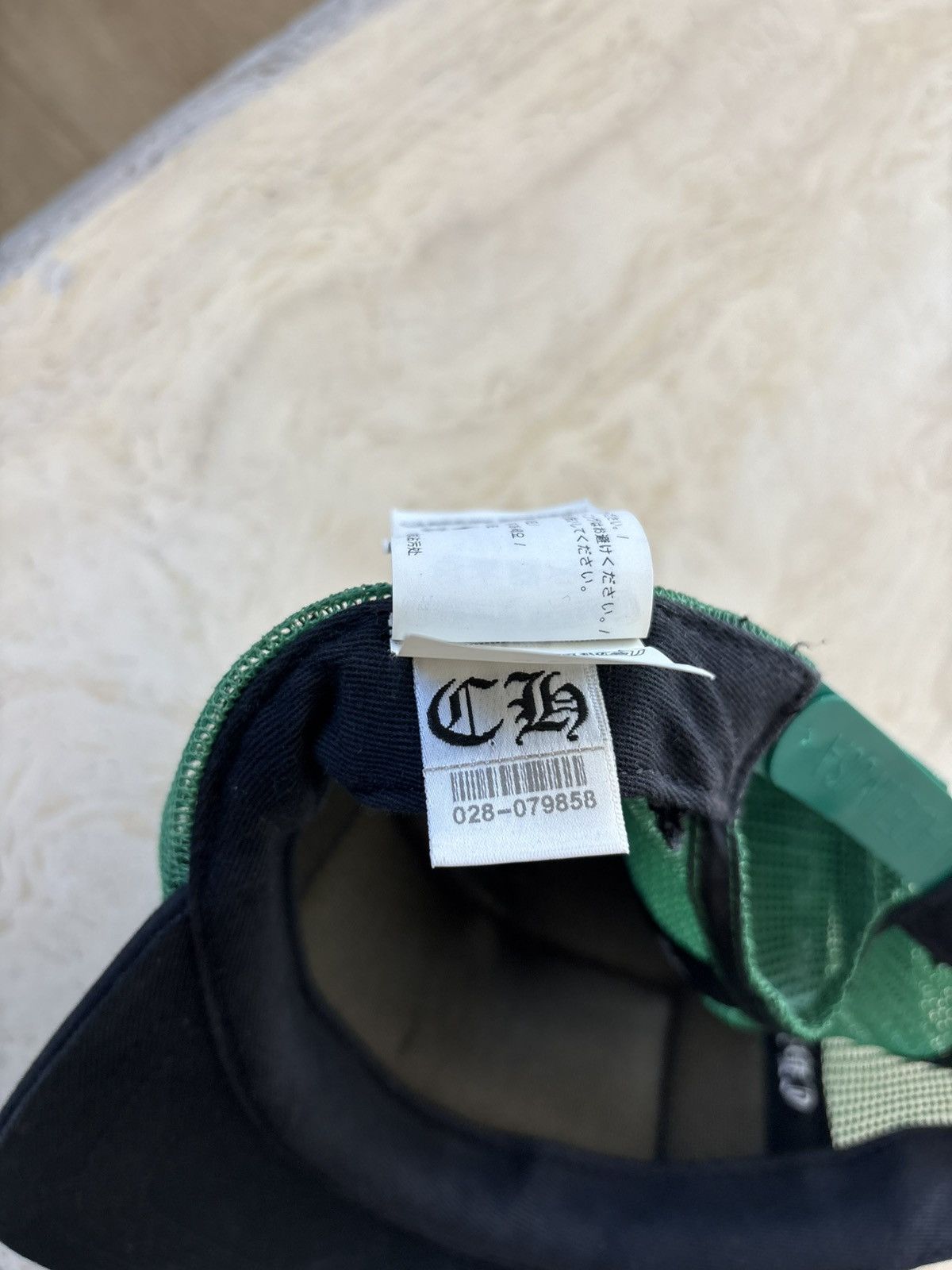 Chrome Hearts Chrome Hearts CH Black/Green Hollywood Trucker Hat Size ONE SIZE - 10 Thumbnail