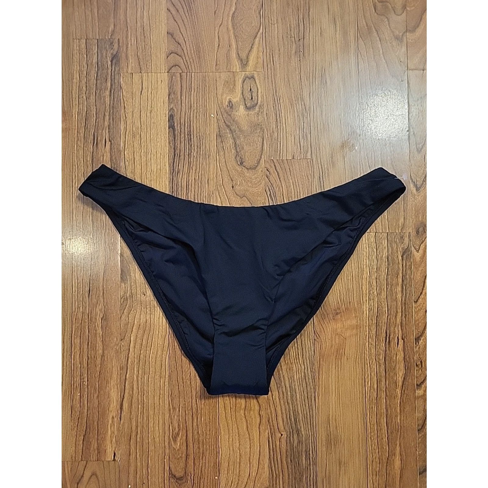 Vintage La Blanca Swimsuit Bottoms Bikini Black Nylon Stretch Size 14 Women's Beach Goddess 14 Mens? Size 36" / US 14 / IT 50 - 2 Thumbnail