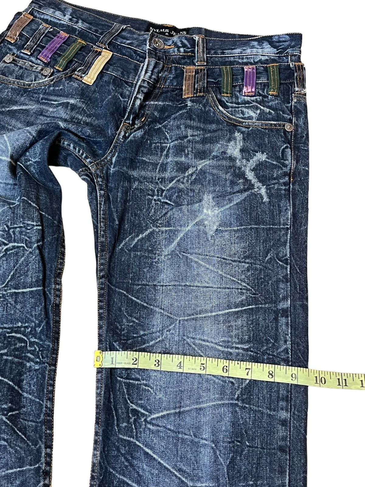 Japanese Brand SICK🔥JAPANESE BRAND "NYLAUS JEANS" DOUBLE WAIST JEANS Size US 34 / EU 50 - 15 Thumbnail