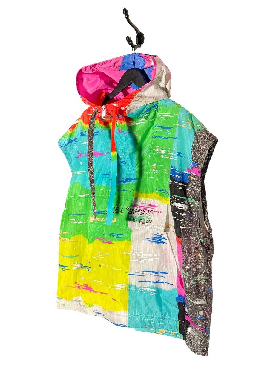 Dolce & Gabbana Dolce & Gabbana Multicolour Glitch Oversized Windbreaker Size XL / US 12-14 / IT 48-50 - 5 Thumbnail