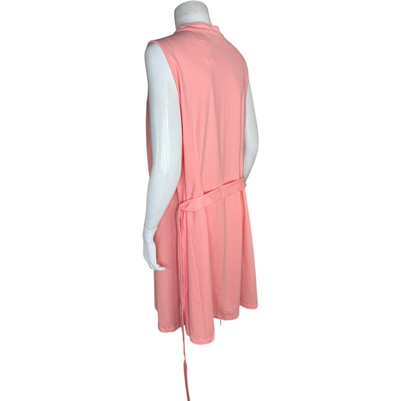 Isaac Mizrahi Isaac Mizrahi Live Paradise Peach Sleeveless Dress 1X Size XL / US 12-14 / IT 48-50 - 12 Thumbnail