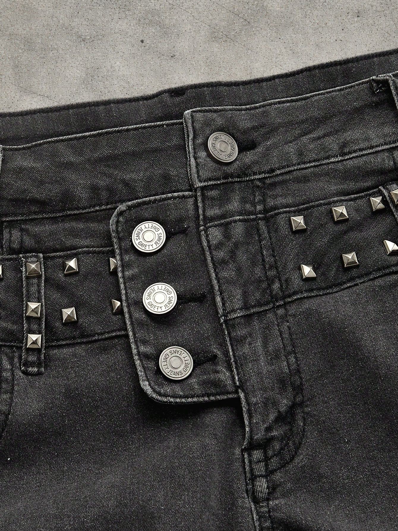 Japanese Brand Slim opium jeans goth Size US 32 / EU 48 - 3 Thumbnail