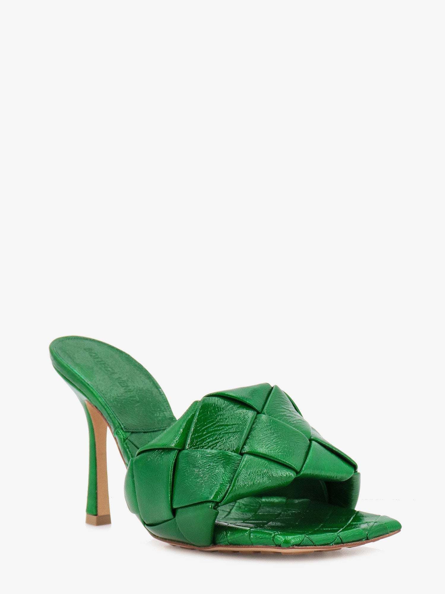Bottega Veneta o1bcso1str0924 Lido Mules in Green Size US 9 / IT 39 - 2 Thumbnail