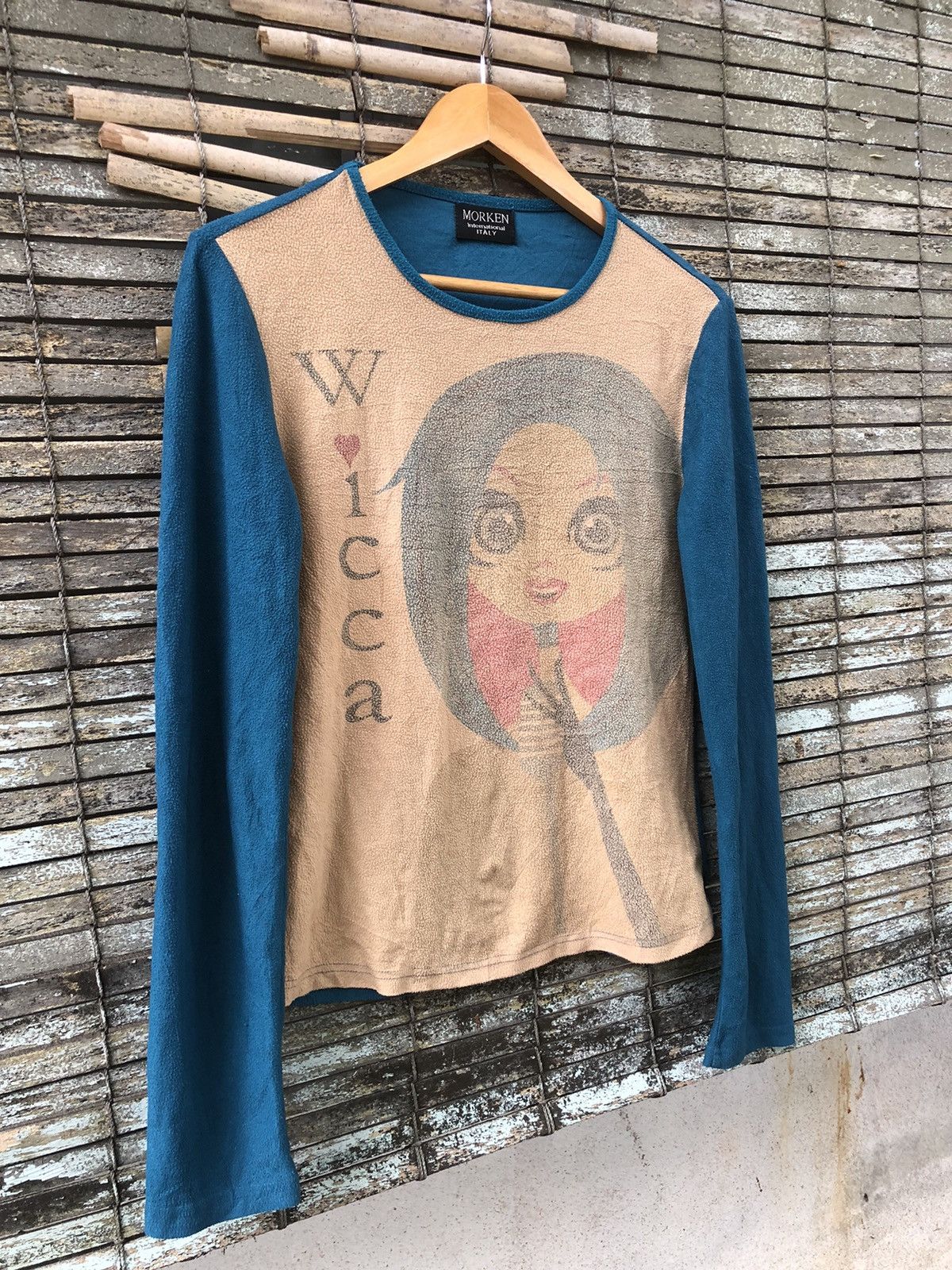 If Six Was Nine Vintage MORKEN ITALY Fasion Girl Graphic Tee Size S / US 4 / IT 40 - 2 Thumbnail