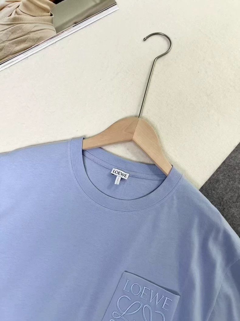 Loewe LOEWE Pure color Logo embroidered round neck short sleeve Size XS / US 0-2 / IT 36-38 - 4 Thumbnail
