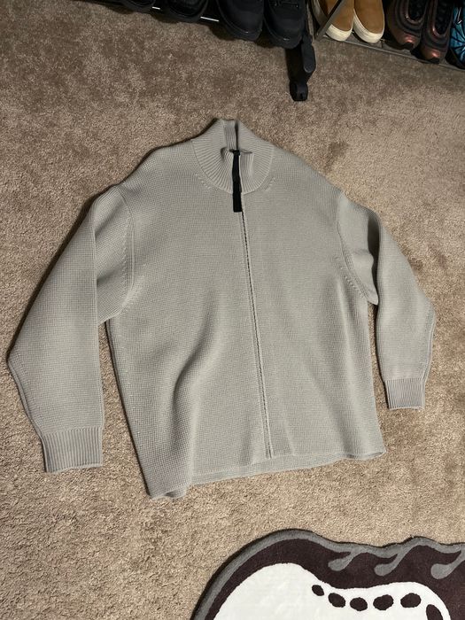 N. Hoolywood Zip Knit Sweater | Grailed