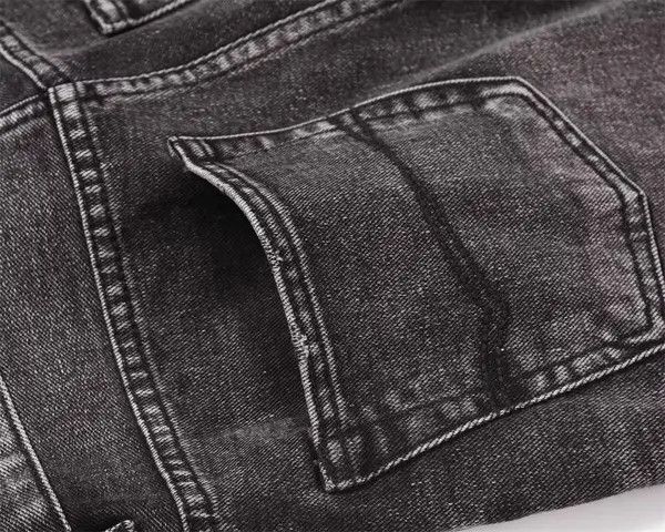 Japanese Brand Washed distressed wide-leg loose-fitting ripped jeans Size US 32 / EU 48 - 6 Thumbnail