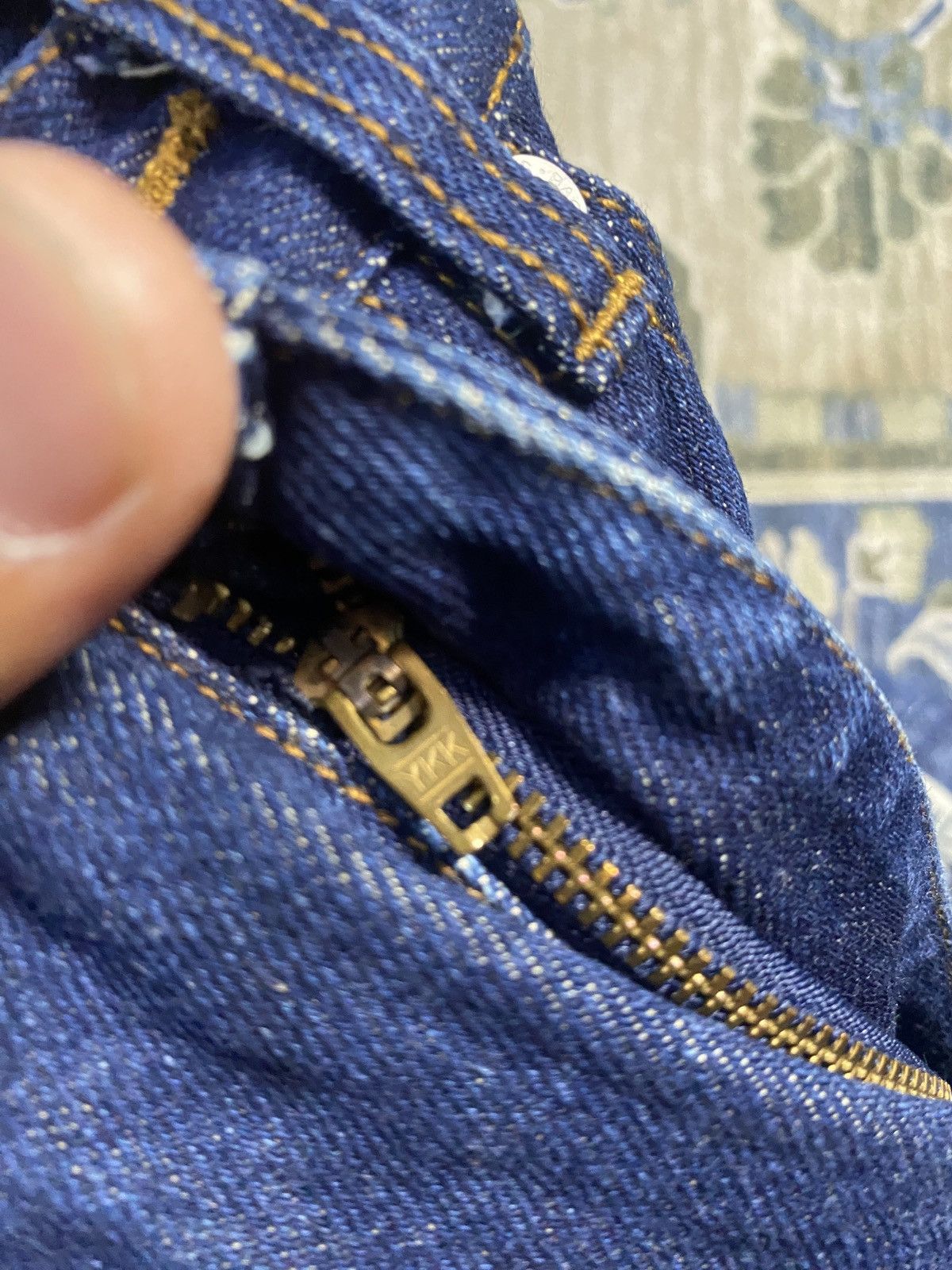Japanese Brand C.A.T. Hagi Patchwork Flare Jeans Not Hysteric Glamour Size 25" / US 0 / IT 36 - 4 Thumbnail