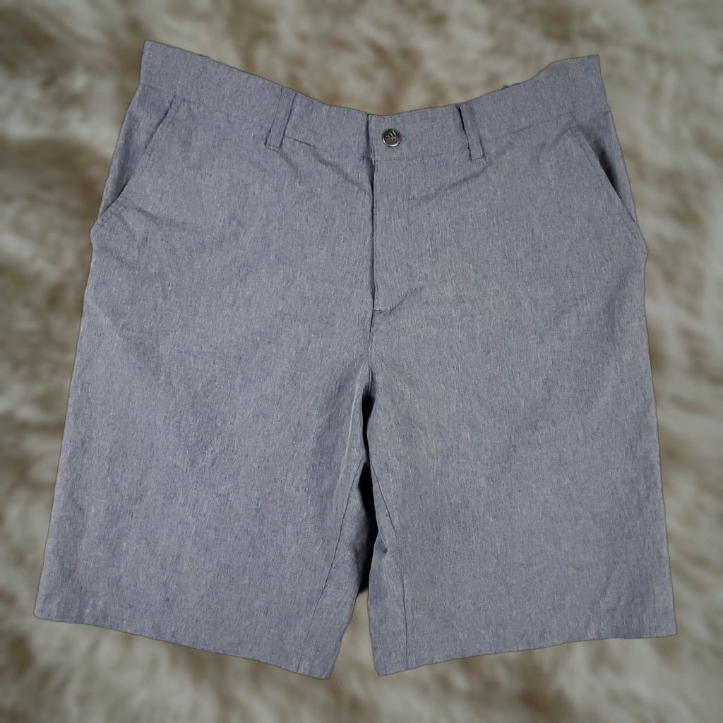 Adidas Adidas Shorts Mens Size 34 Gray Golf Casual Slash Pockets Flat Front Chino Size US 34 / EU 50 - 1 Thumbnail