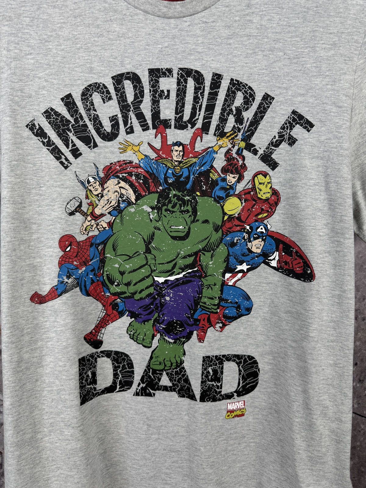 Marvel Comics Men’s Marvel Incredible Dad T-Shirt Comics Size Medium Size US M / EU 48-50 / 2 - 6 Thumbnail