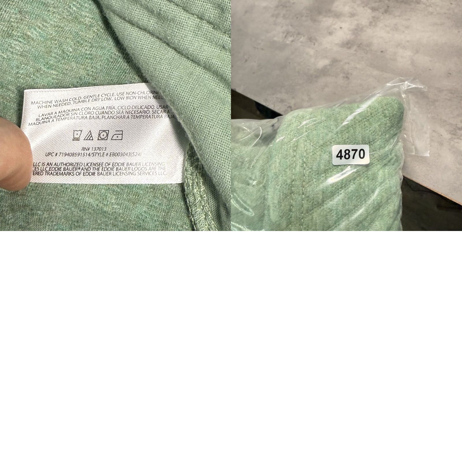 Eddie Bauer **XXL Eddie Bauer Green Women's Quilted Pullover Sweater** User: **XXL Green Eddie Bauer Women's Quilted Pullover Sweater** Size XXL / US 16-18 / IT 52-54 - 8 Thumbnail