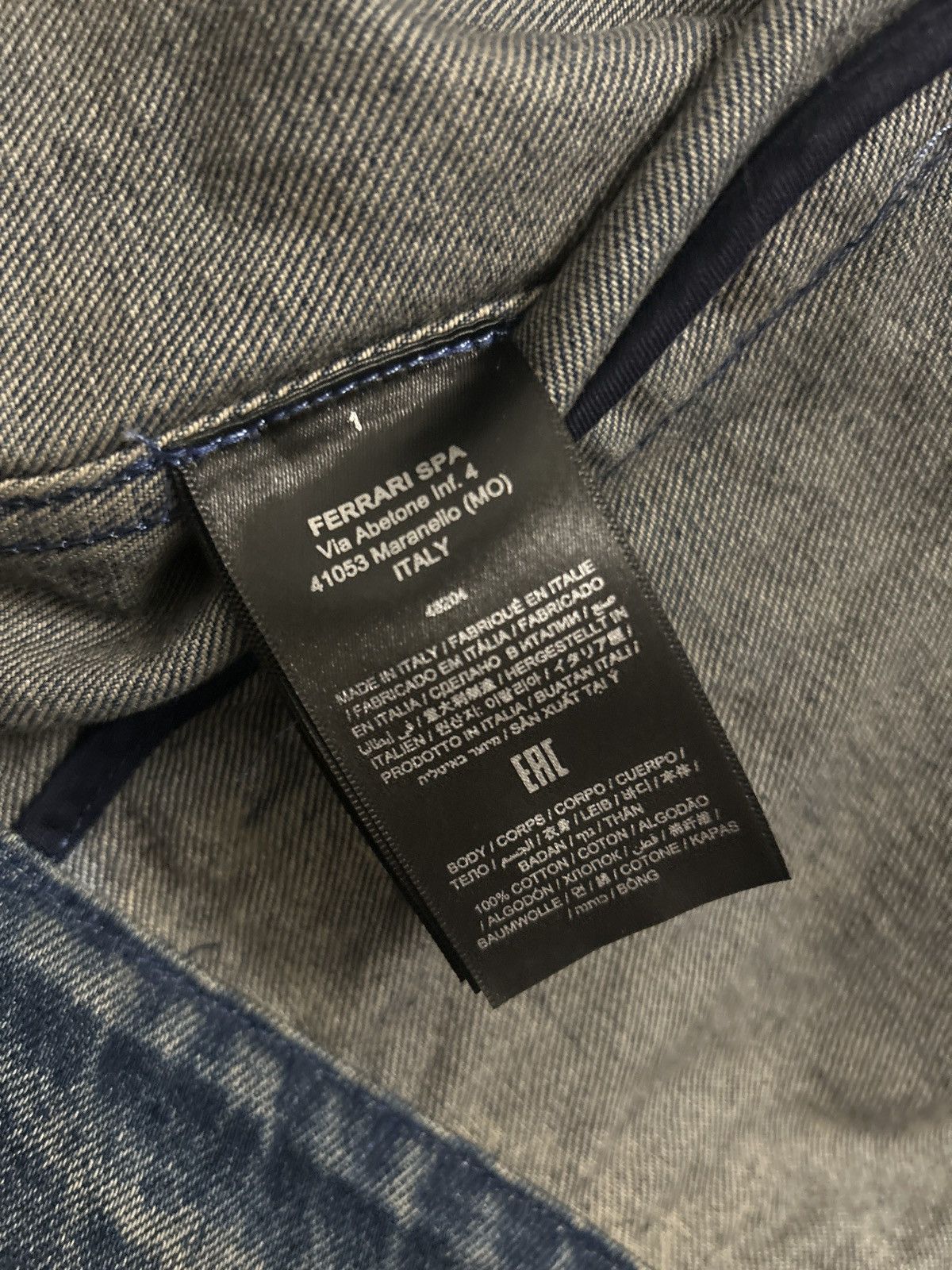 Ferrari Ferrari Boxy Denim Jacket Size US L / EU 52-54 / 3 - 5 Thumbnail