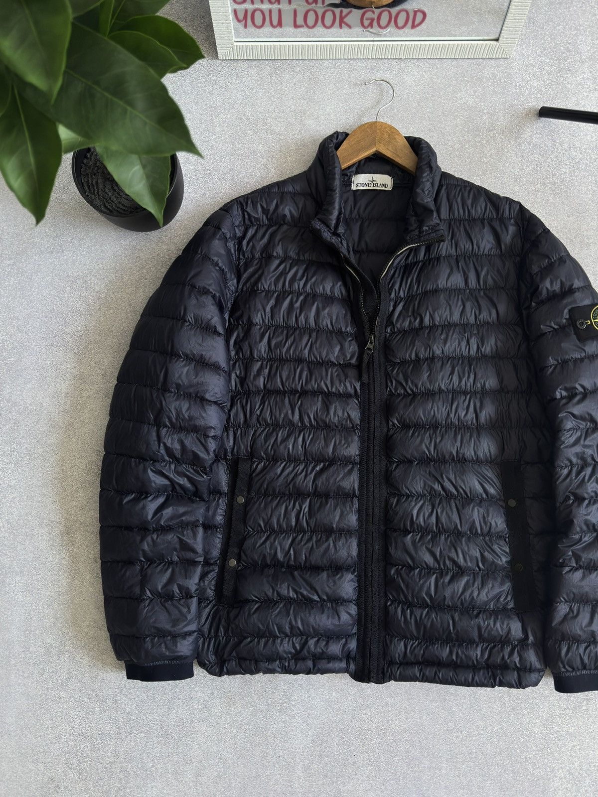 Stone Island Vintage Stone Island Garment Dyed Micro Down Puffer Jacket Size US XL / EU 56 / 4 - 2 Thumbnail
