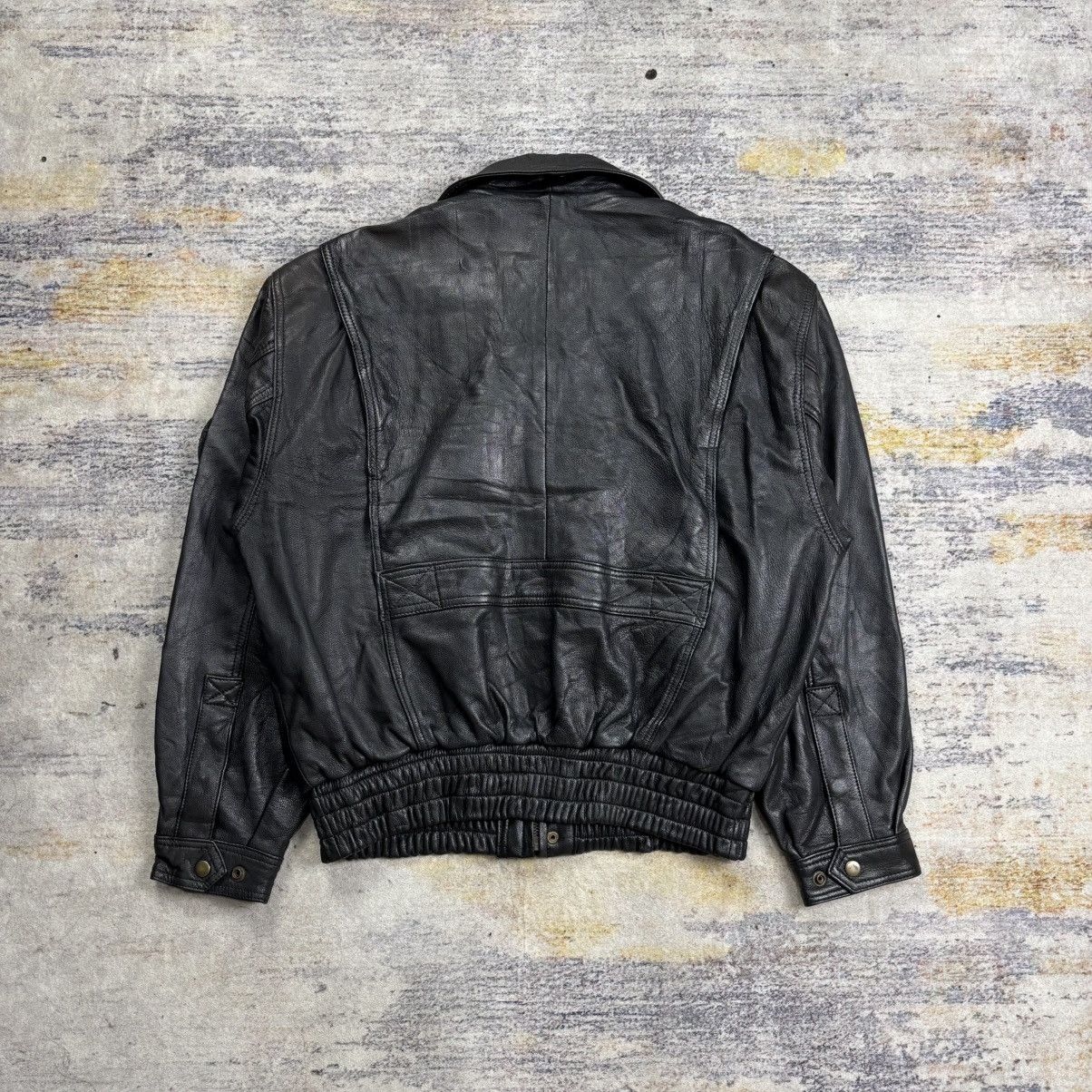 Kadoya Vintage 90s Kadoya Macees bikers leather jacket Size US L / EU 52-54 / 3 - 3 Thumbnail