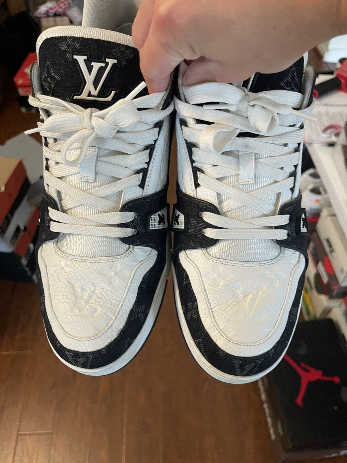 Louis Vuitton LV Trainer Size 10 LV (11.5-12US) SUPER CLEAN OG ALL Size US 11.5 / EU 44-45 - 3 Thumbnail