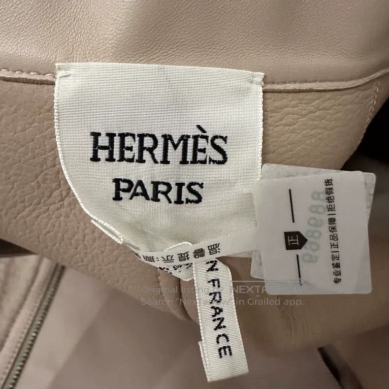 Hermes Hermes pinkish brown lambskin slim fit coat Size XS / US 0-2 / IT 36-38 - 3 Thumbnail