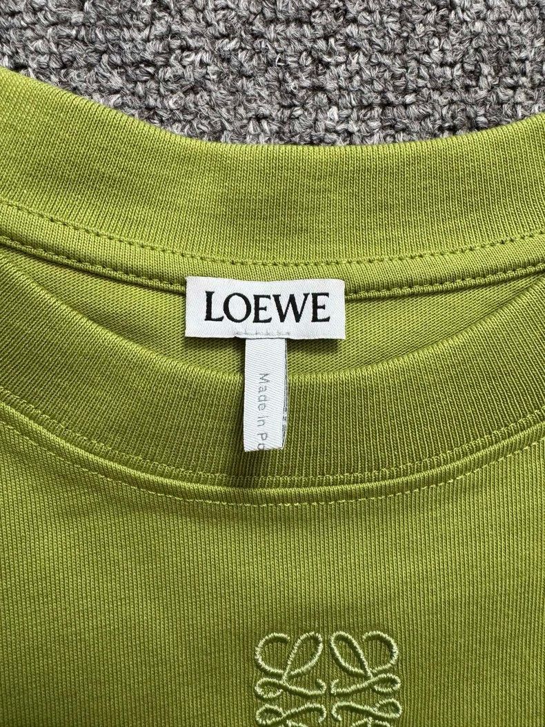 Loewe LOEWE Avocado green chest embroidery logo short sleeve T-s Size XS / US 0-2 / IT 36-38 - 4 Thumbnail
