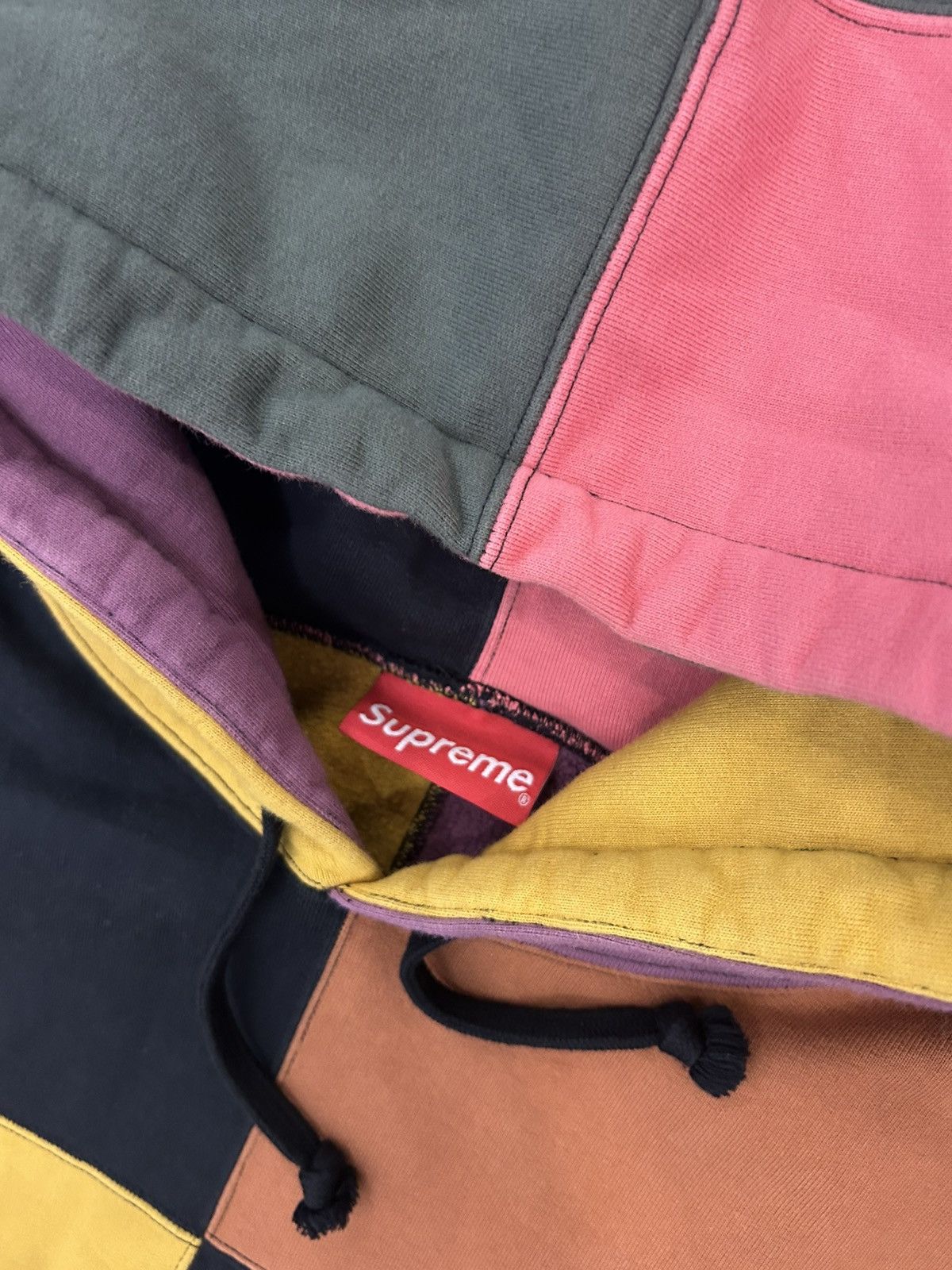 Supreme Supreme Patchwork Hooded Sweatshirt Size US XL / EU 56 / 4 - 5 Thumbnail