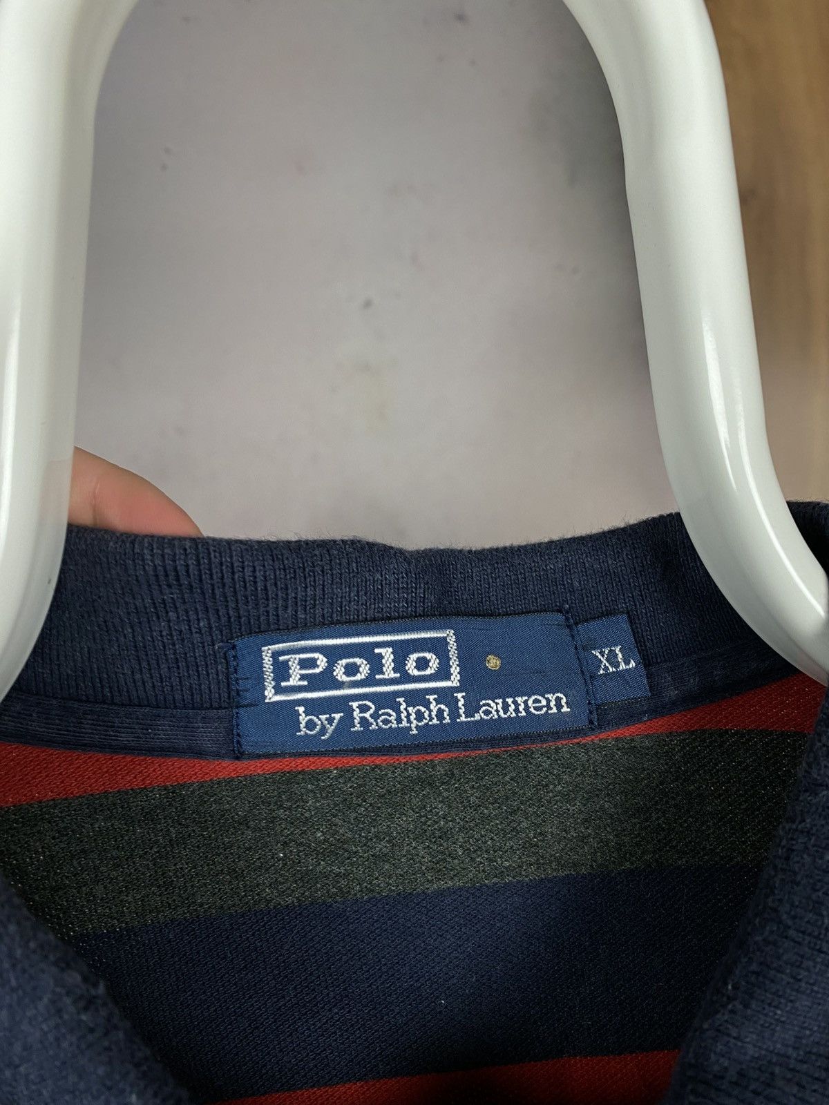 Polo Ralph Lauren 🎠Vintage 90s Polo Swetshirt Polo Ralph Lauren Striped Pony🎠 Size US XL / EU 56 / 4 - 13 Thumbnail
